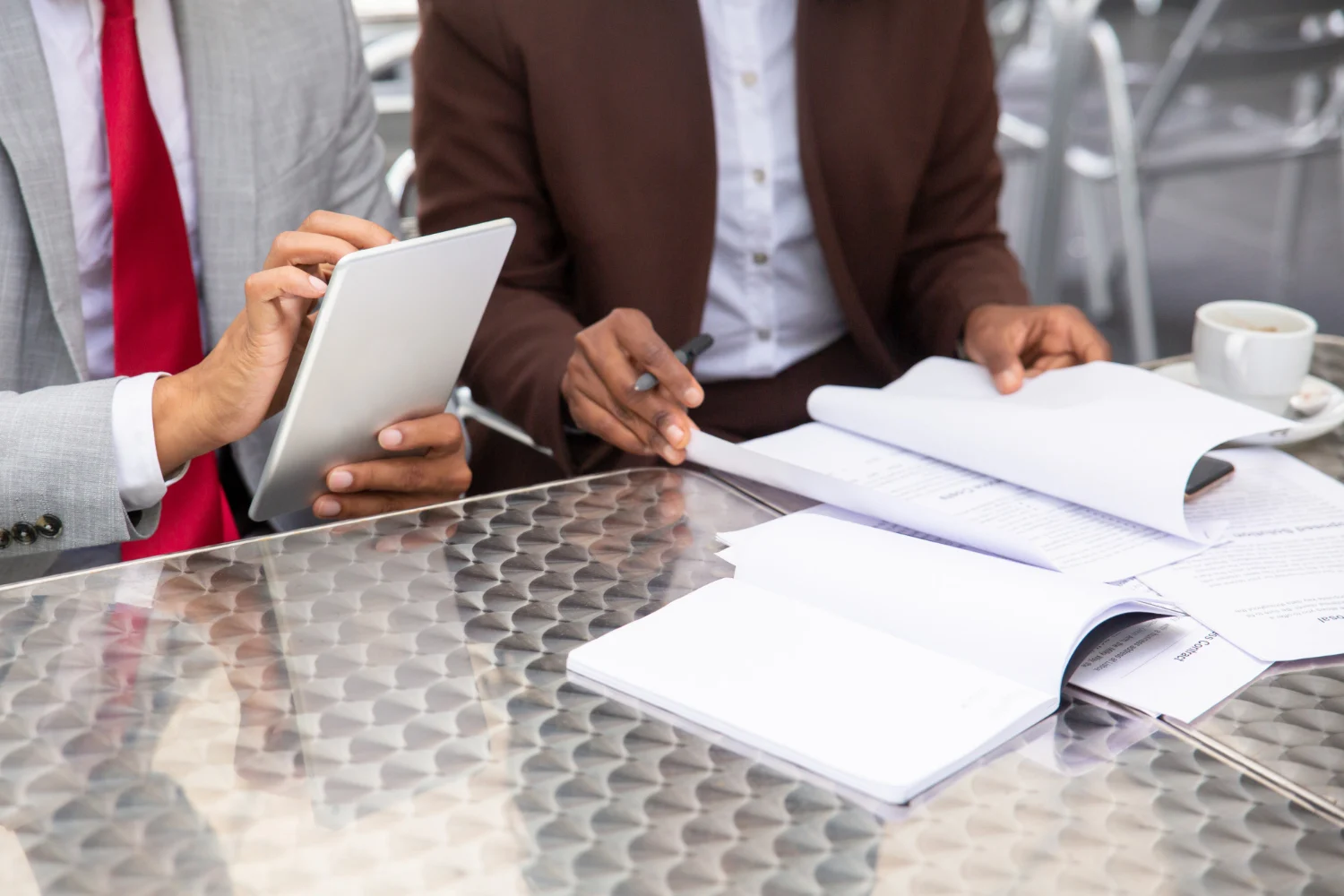 Legal documents and business equipment